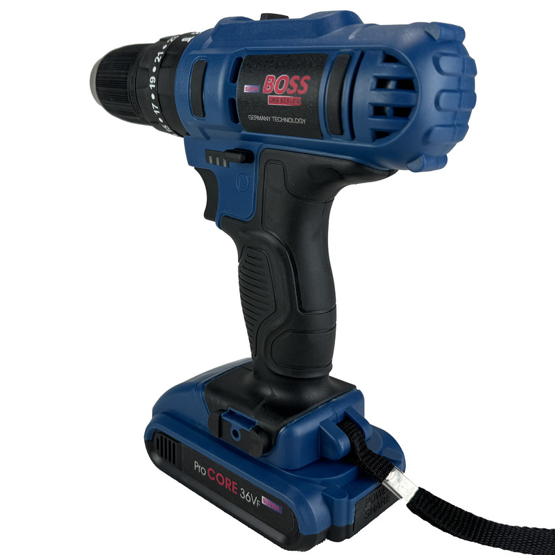 دریل شارژی چکشی باس مدل SK-6050 مجموعه 28 عددی