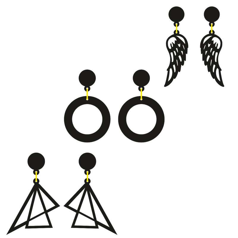 گوشواره دخترانه کد 304 مجموعه 3 عددی