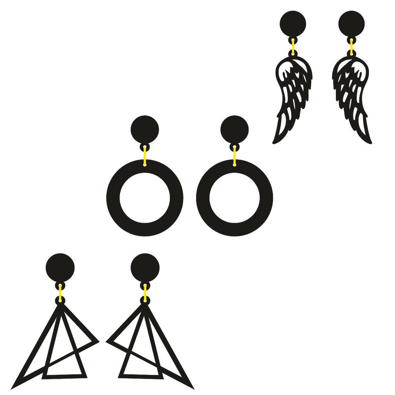 گوشواره دخترانه کد 304 مجموعه 3 عددی