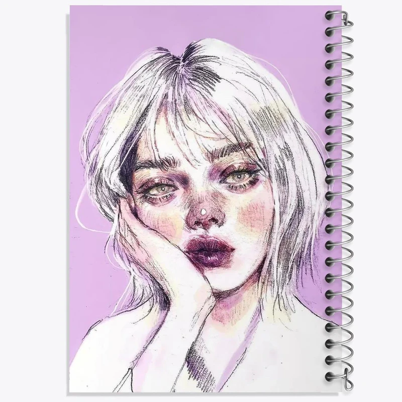 دفتر نت موسیقی 50 برگ خندالو مدل دخترونه کد 6076