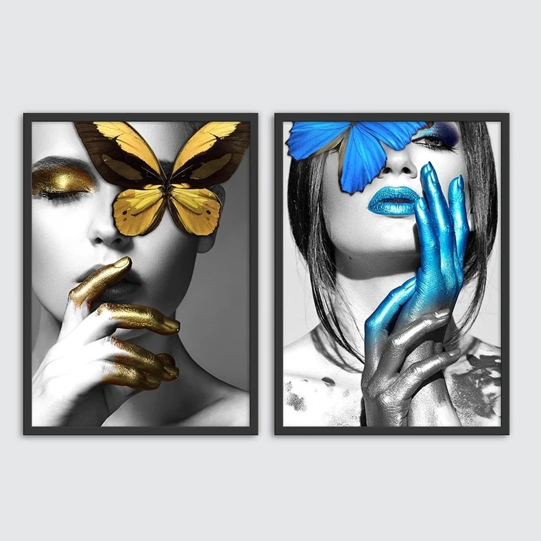 تابلو طرح راز چشم هایش مدل TA5485  مجموعه دو عددی