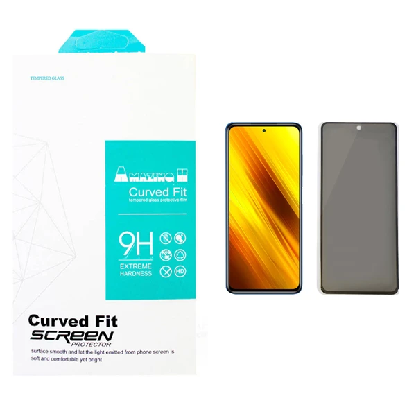 محافظ صفحه نمایش حریم شخصی مدل AMAZING مناسب برای گوشی موبایل شیائومی Poco X3