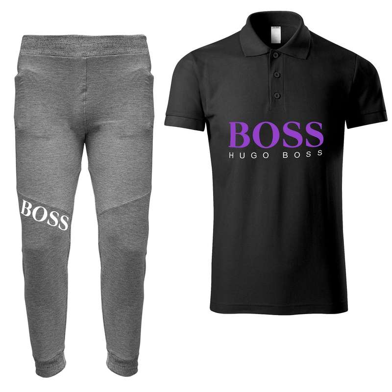 ست پولوشرت و شلوار مردانه مدل 00518118 رنگ مشکی