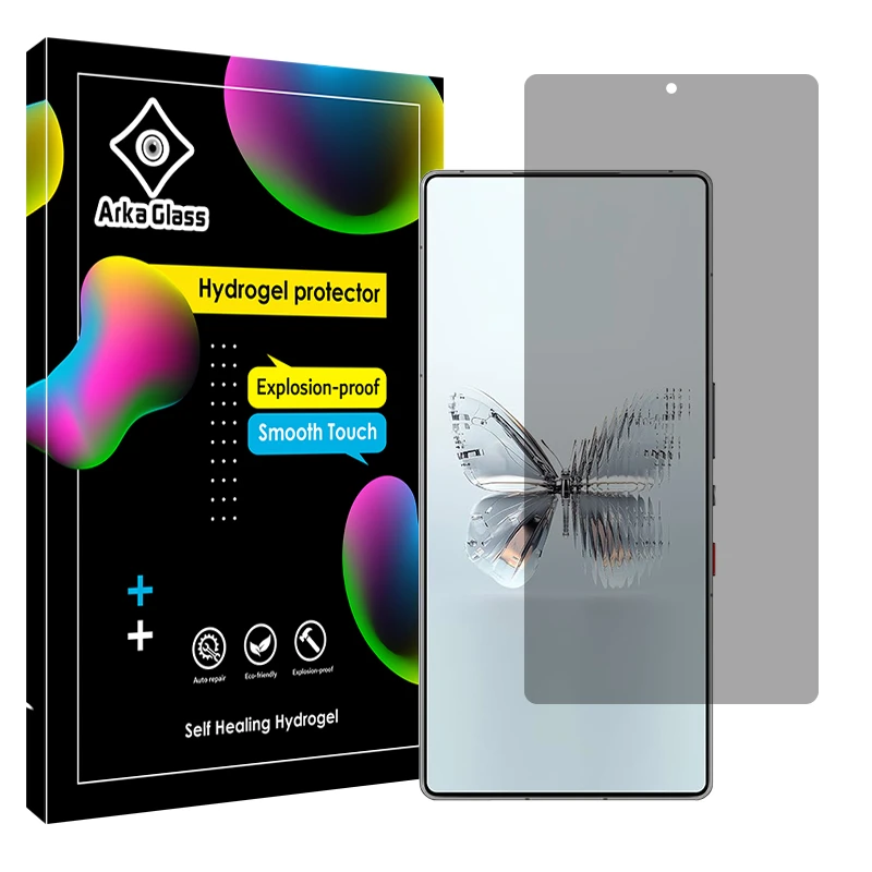 محافظ صفحه نمایش حریم شخصی آرکا گلس مدل Tough مناسب برای گوشی موبایل زد تی ای Nubia RedMagic 10 Pro