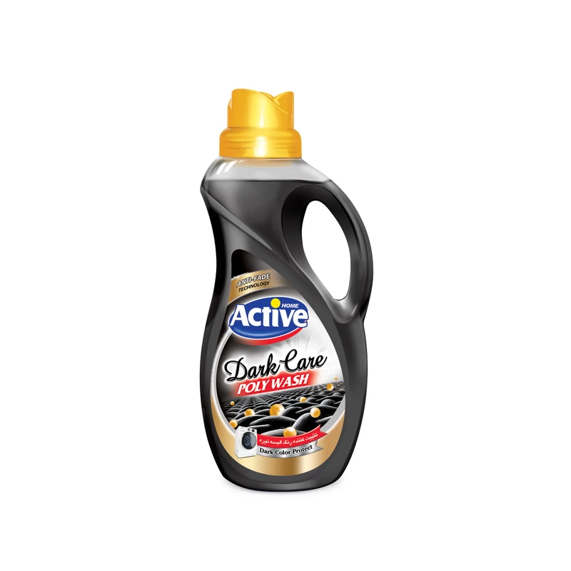 مایع تیره شوی مشکی اکتیو مدل D-Poly Wash با رایحه گل مناسب یرای البسه تیره وزن 1500 گرم