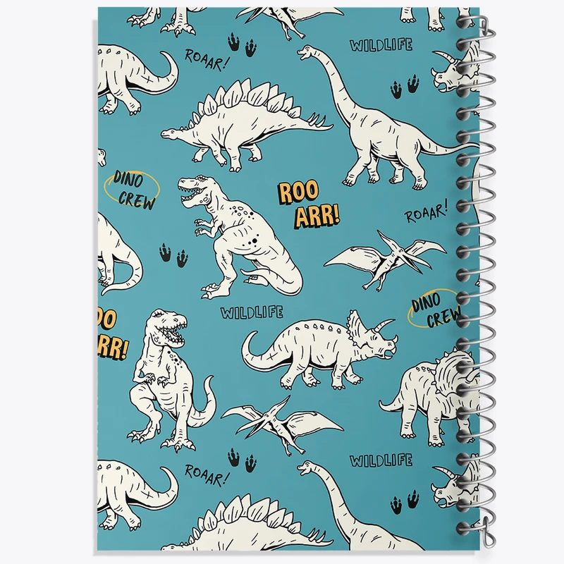 دفتر لیست خرید 50 برگ خندالو طرح دایناسور کد N554