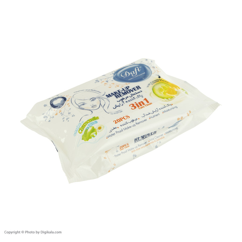 دستمال مرطوب دافی مدل 3in1 بسته 20 عددی