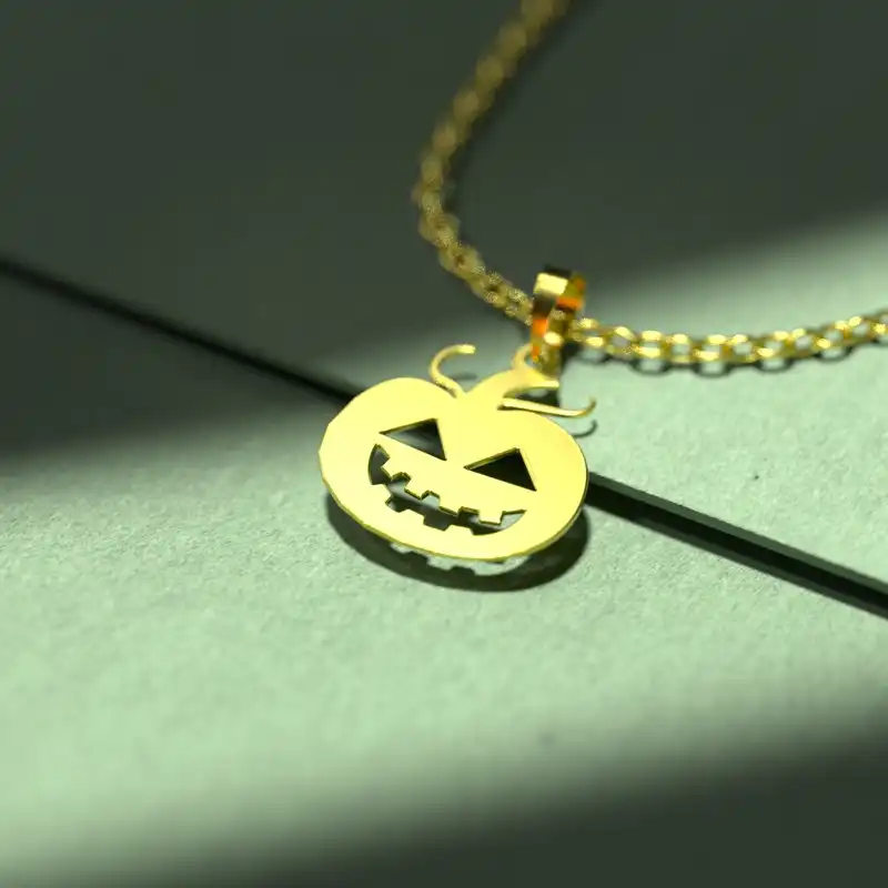 گردنبند طلا 18 عیار زنانه مدوپد مدل هالووین کد G3-1-1239