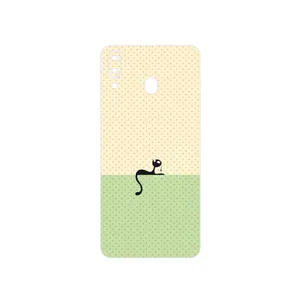 MAHOOT Minimal Internet Cat Icon Cover Sticker for Samsung Galaxy M20