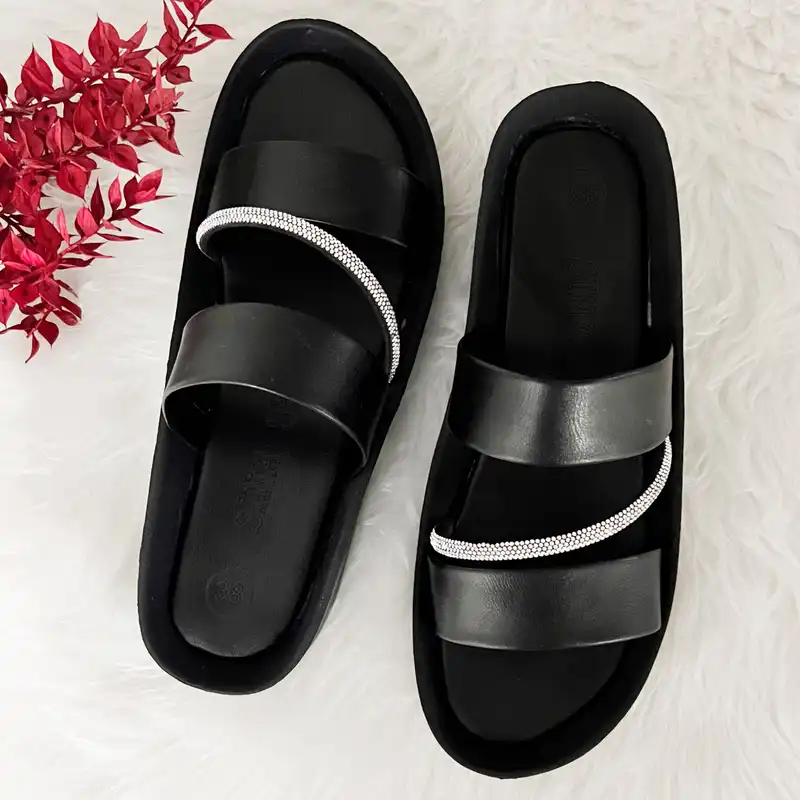 دمپایی زنانه مدل قایقی نگین کد 2350000