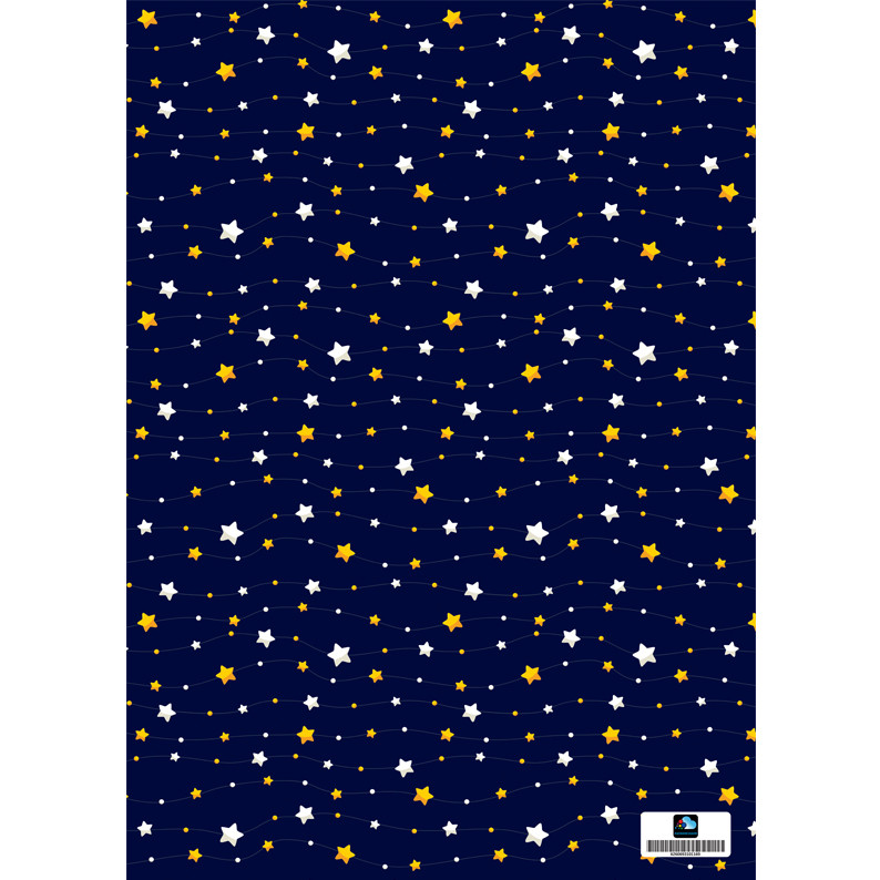 کاغذ کادو آسمان شهر طرح آسمان شب کد 116 بسته 5 عددی