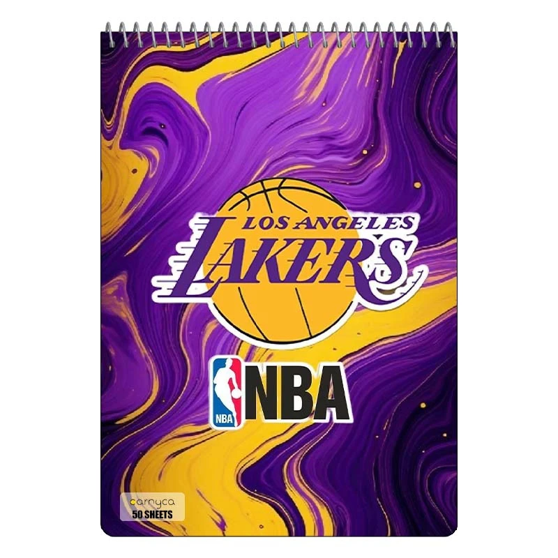 دفتر نقاشی 50 برگ سیمی کارنیکا طرح لیکرز Lakers کد 28277