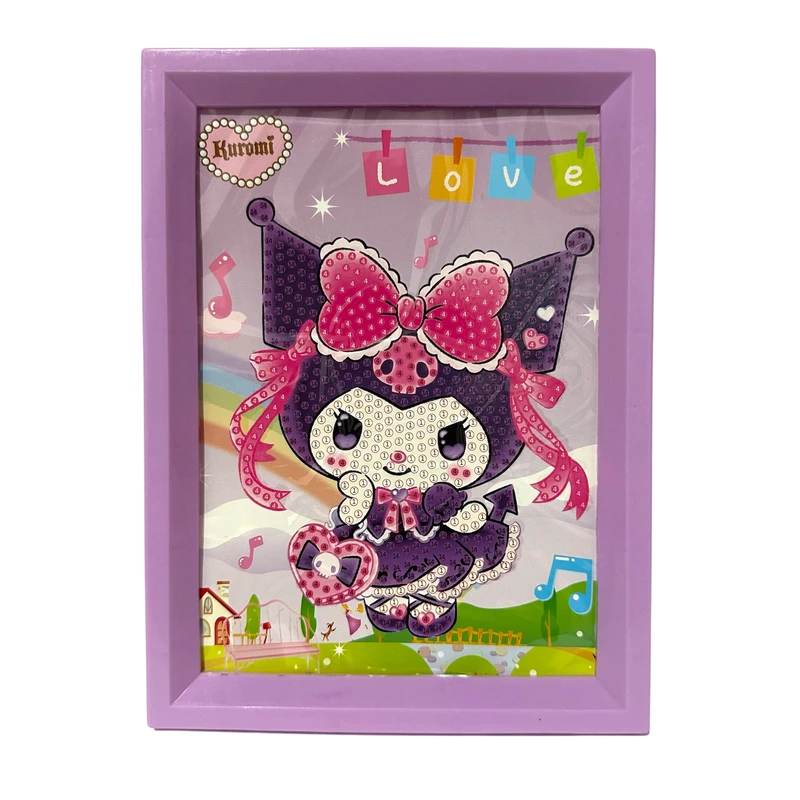 بازی آموزشی مدل ساخت تابلو نقاشی الماسی قاب دار طرح کرومی