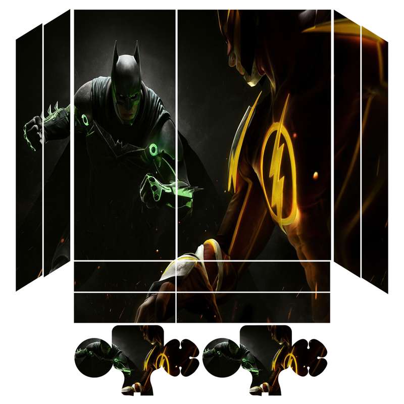 برچسب کنسول بازی مدل جنگجویان کد 132 مجموعه 12 عددی