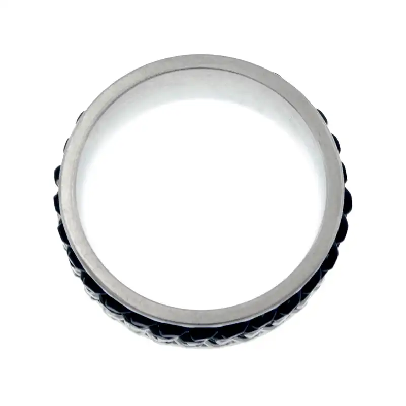 انگشتر برانت مدل اسپینر دار دو زنجیر