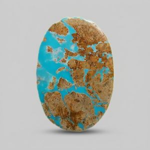 سنگ زینتی فیروزه نیشابوری مدل نگین گالری جواهرات سپهر کد ۱