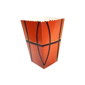 ظرف یکبار مصرف مدل پاپ کورن توپ بسکتبال کد BasketballP2 مجموعه 10 عددی