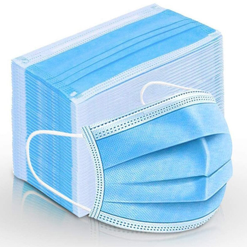 ماسک تنفسی مدل سه لایه ملت بلون بسته 50 عددی کد H3