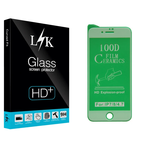 محافظ صفحه نمایش ال کی مدل Hard glass مناسب برای گوشی موبایل اپل iphone 7 /8