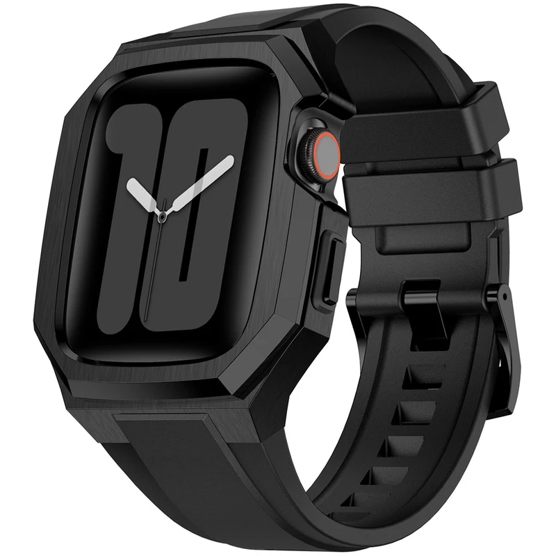 بند اسپریگ مدل GLD Style مناسب برای اپل واچ 44/45 میلی متری سری 4/5/6/7/8/9/SE/SE2/SE3 به همراه کاور