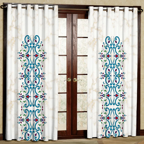 پرده مدل مخمل پانچی کد 7605 سایز 280x140 سانتی متر