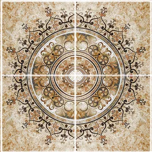  تایل سقفی آسمان مجازی طرح دایره اسلیمی  کد ST 6164-4 سایز 60x60 سانتی متر مجموعه 4 عددی