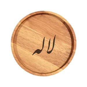 بشقاب چوبی مدل لاله