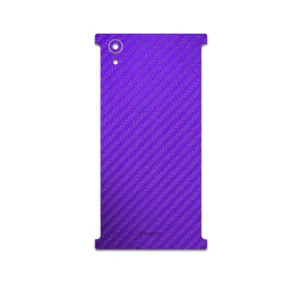 MAHOOT Purple-Fiber Cover Sticker for Sony Xperia XA1 Plus
