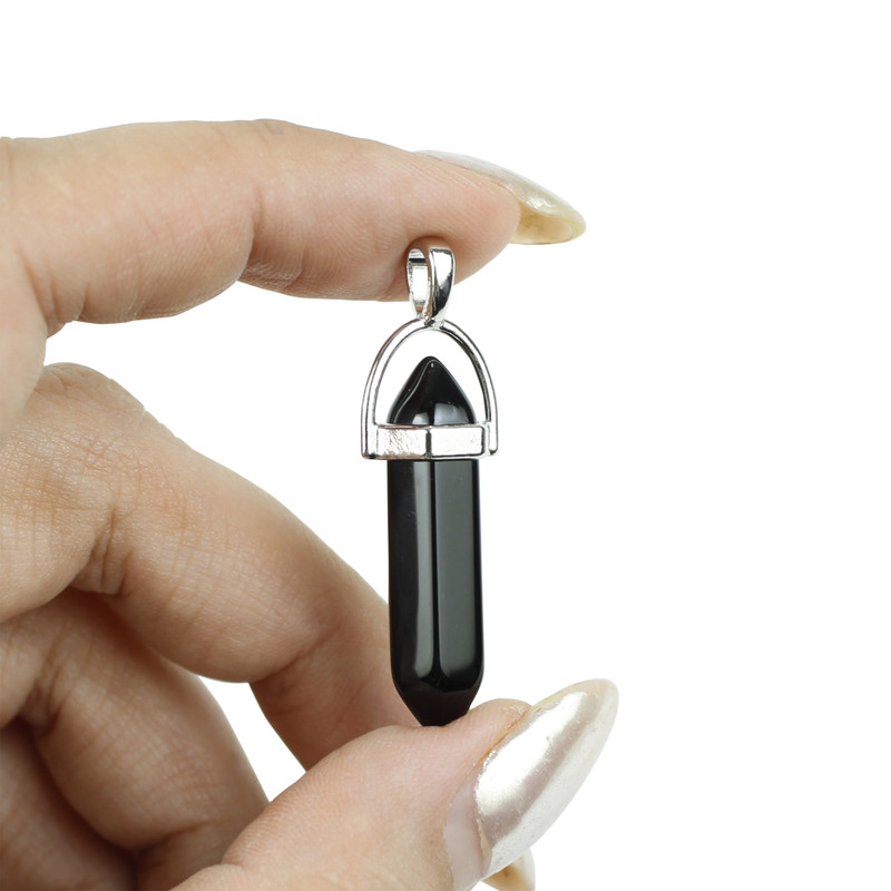 آویز گردنبند مدل منشور کریستال کد R01