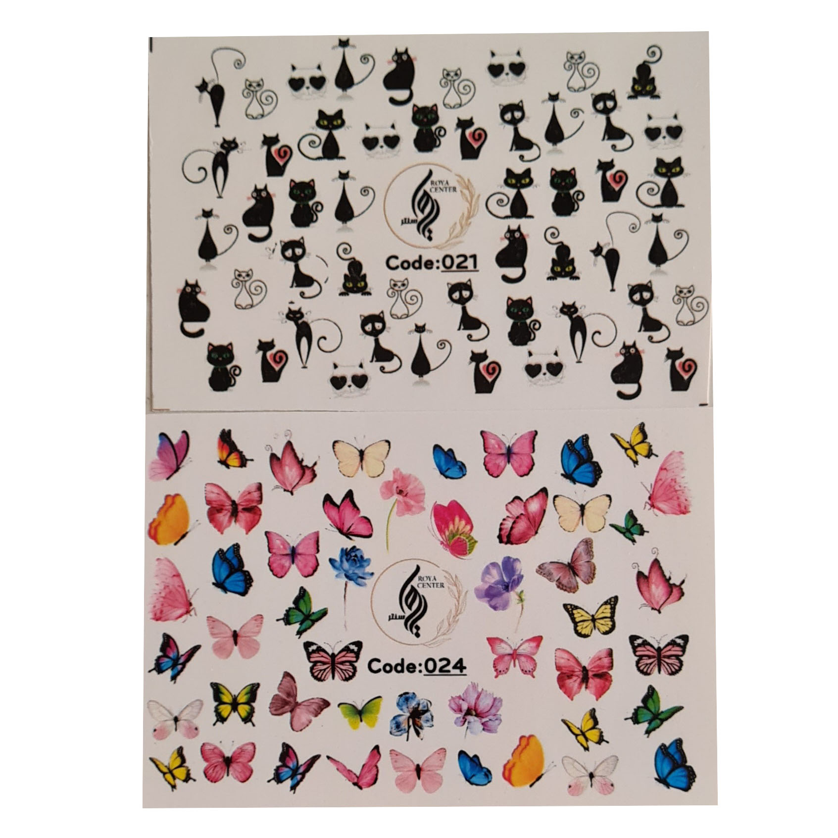 برچسب لنز ناخن رویاسنتر مدل 2124 مجموعه 2 عددی