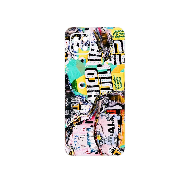 برچسب پوششی ماهوت مدل Collage of Teared Paper مناسب برای گوشی موبایل سامسونگ Galaxy F22