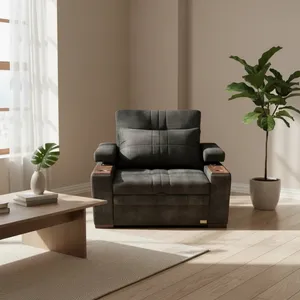 مبل تختخواب شو 1 نفره اورنگ مدل ریلی دسته دوبل