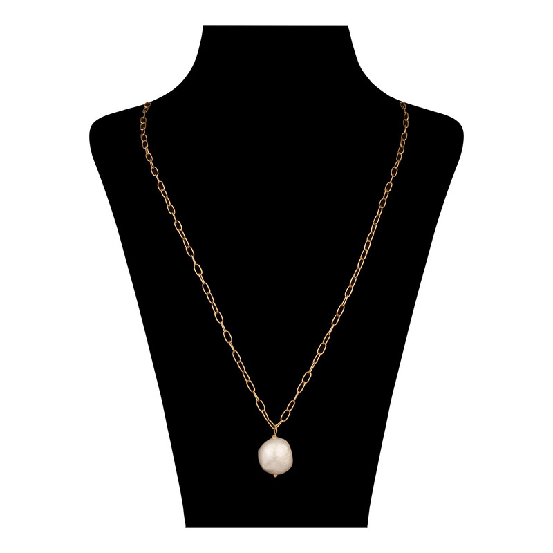 گردنبند طلا 18 عیار زنانه درگونه مدل باروک