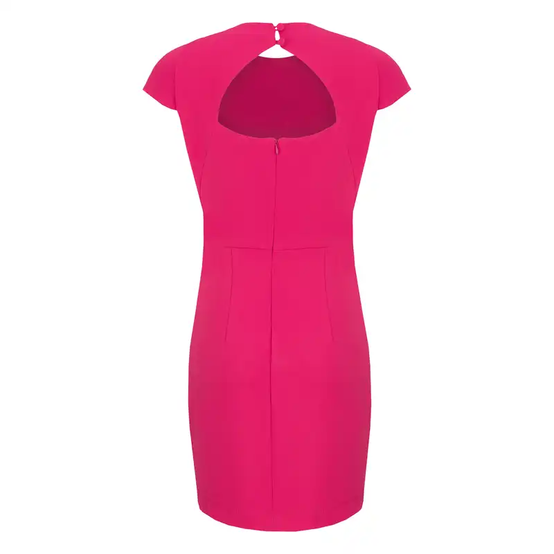 پیراهن زنانه سرژه مدل 205460 رنگ سرخابی