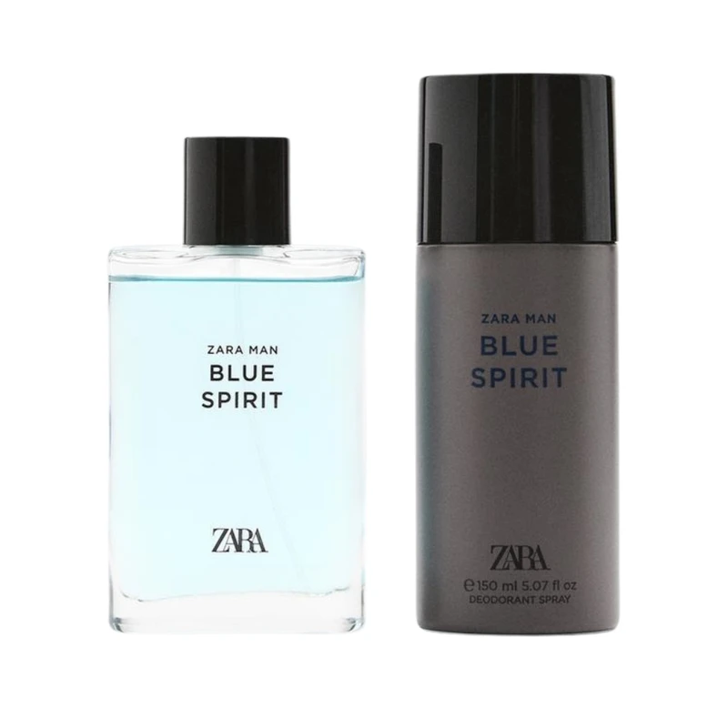 ست ادو تویلت و دئودورانت مردانه زارا مدل بلو اسپیریت با رایحه خنک حجم 240 میلی لیتر مجموعه 2 عددی