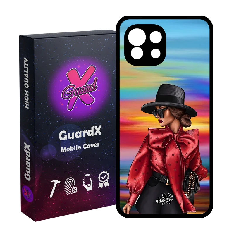 کاور گارد ایکس طرح Girl مدل Glass10086 مناسب برای گوشی موبایل شیائومی Mi 11 Lite