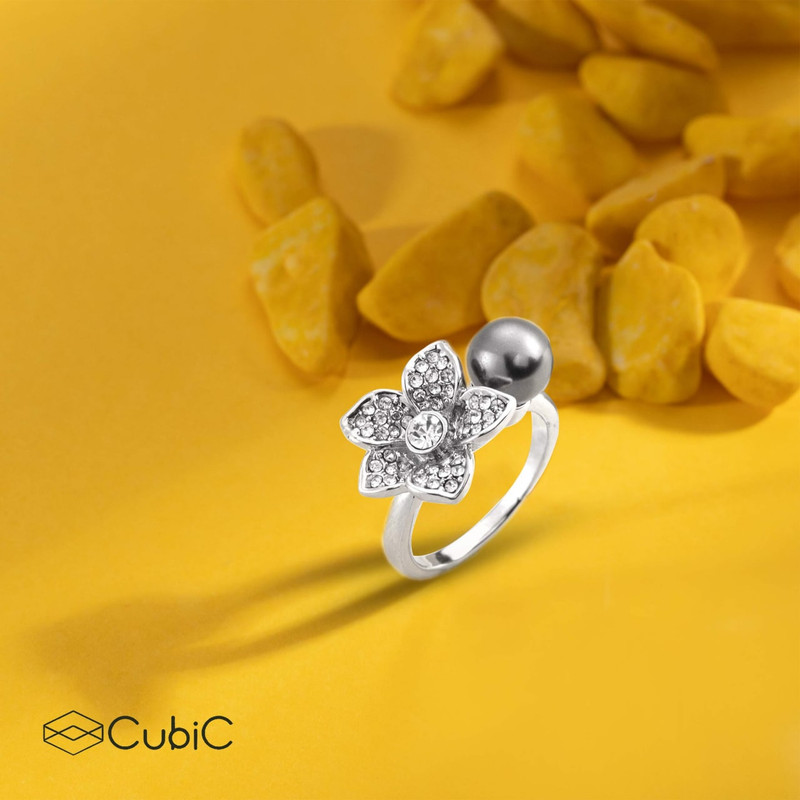 انگشتر زنانه کوبیک مدل QR-001005