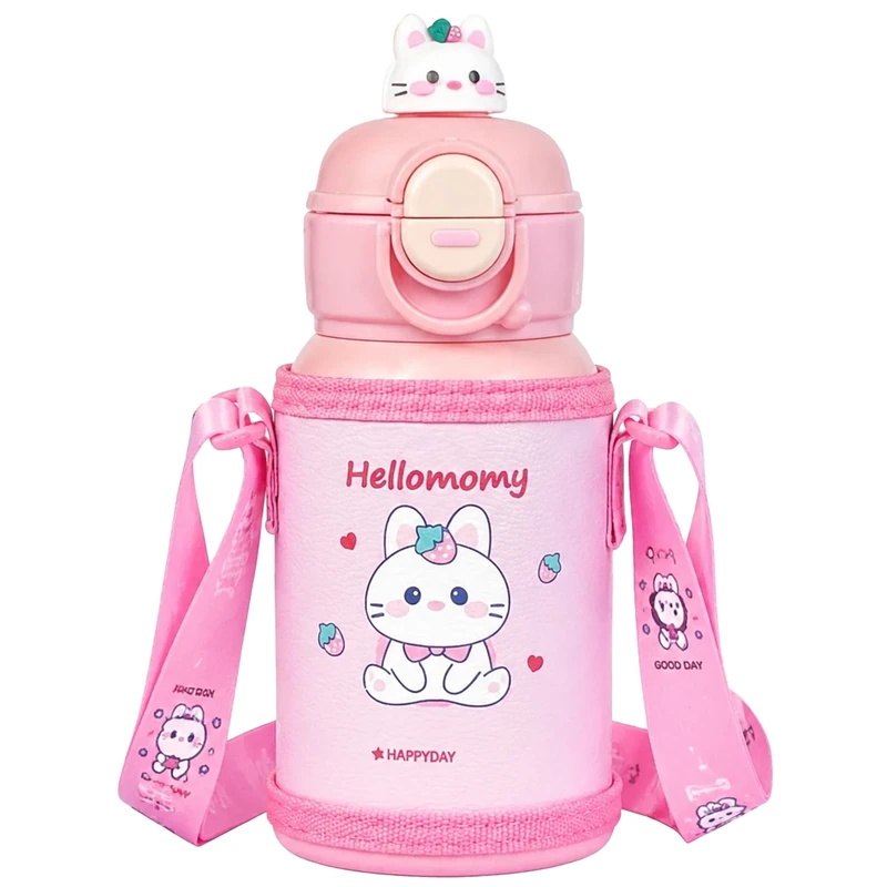 قمقمه کودک مدل دوحالته کیف دار مدل Hellomomy گنجایش 0.5 لیتر