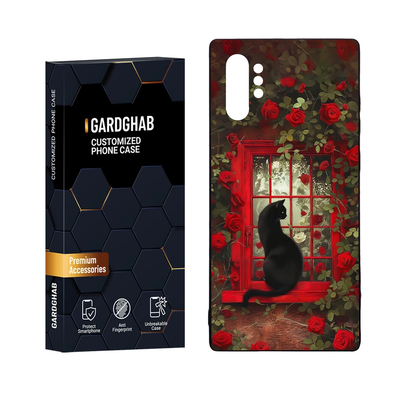 کاور گارد قاب مدل دورژله ای پشت گلس دخترانه مناسب برای گوشی موبایل سامسونگ Galaxy Note 10 Plus