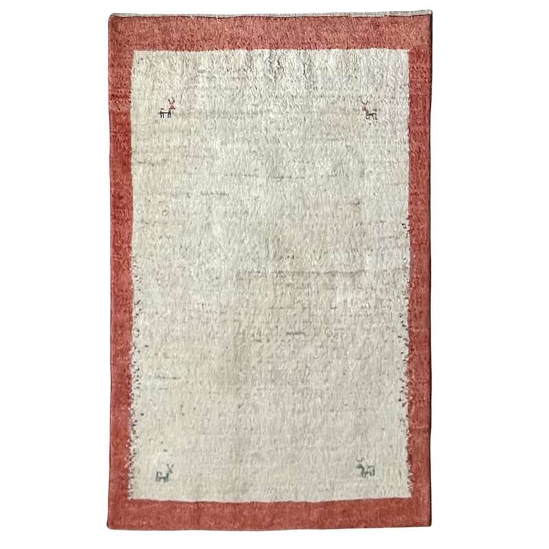 گبه دستباف ذرع و نیم مدل کف ساده کد 568
