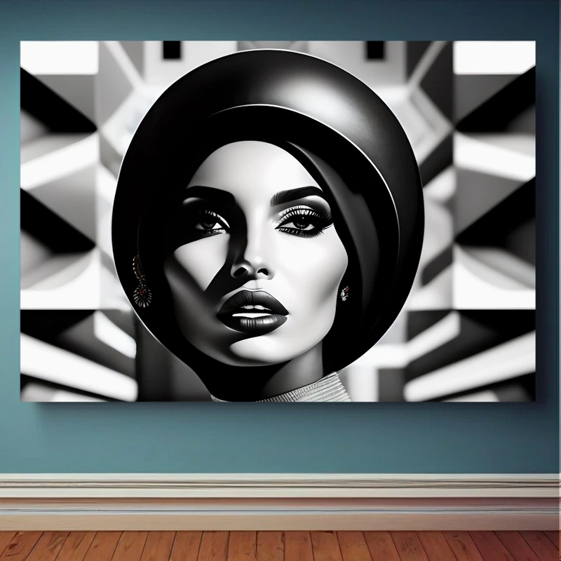 پوستر طرح مدرن چهره کد FP1015