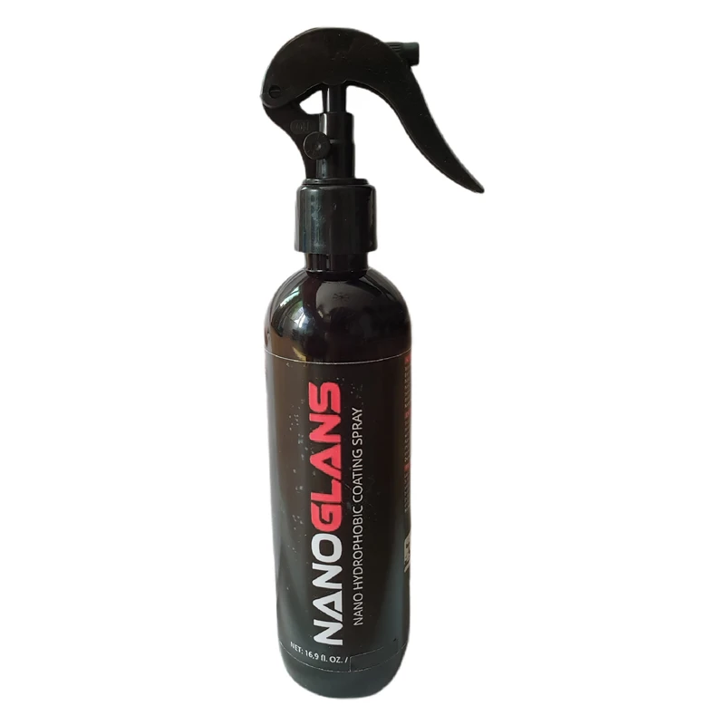 محلول نانو سرامیک و فوق آبگریز نانوگلنز مدل HYDROPHOBIC-COATING حجم 250 میلی لیتر