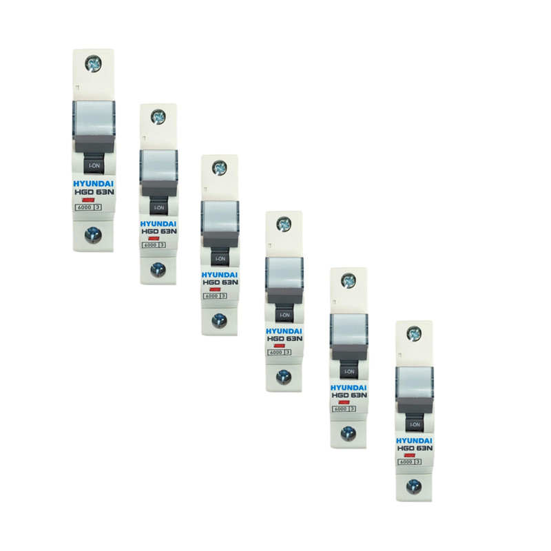 فیوز مینیاتوری 3 فاز 6000 آمپر هیوندای مدل HGD 63N B10