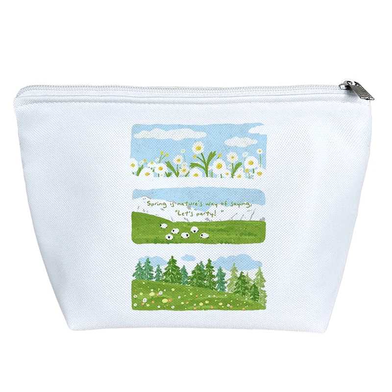 کیف لوازم آرایش دخترانه خندالو مدل دشت سبز کد H1929