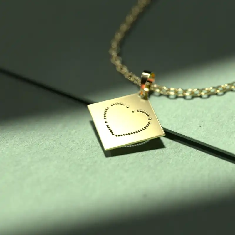 گردنبند طلا 18 عیار زنانه مدوپد مدل اشک اسلیمی کد CA10570