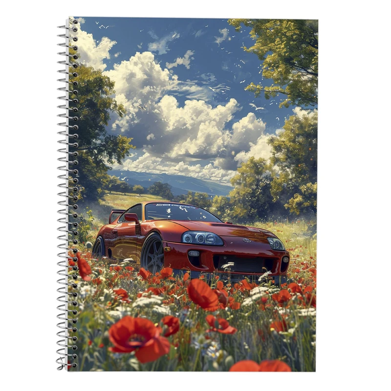 دفتر زبان 50 برگ مدوپد مدل سه خط طرح need for speed کد DF13624