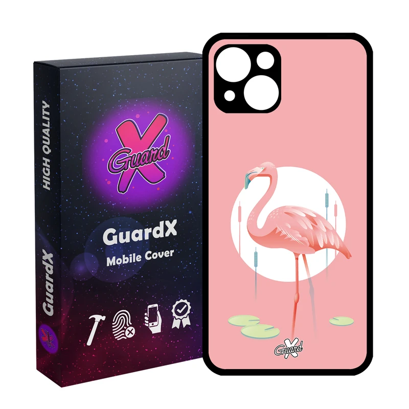 کاور گارد ایکس طرح Flamingo مدل Glass10084 مناسب برای گوشی موبایل اپل iPhone 13