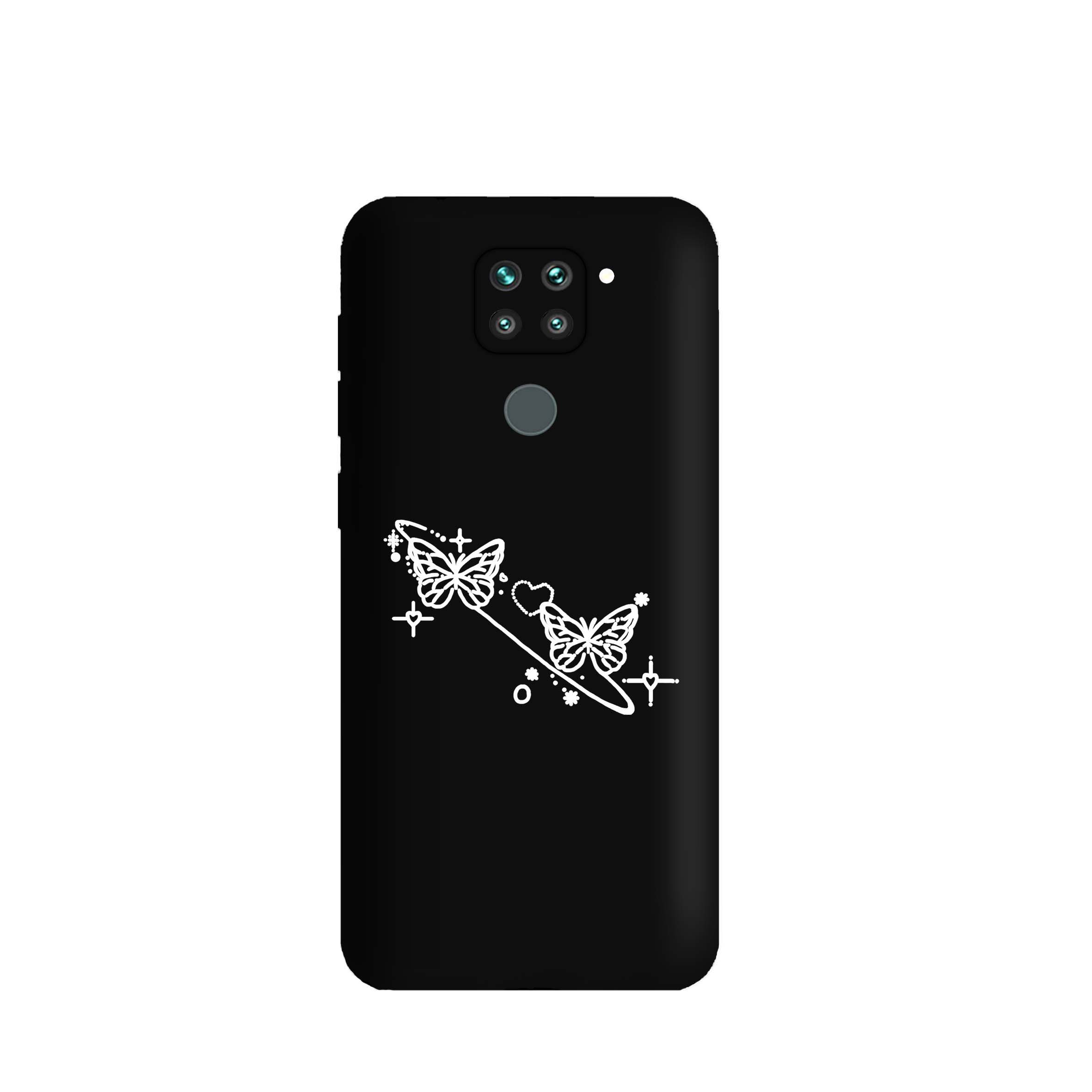 کاور قاب گارد طرح پروانه ای کد s9022 مناسب برای گوشی موبایل شیائومی Redmi Note 9