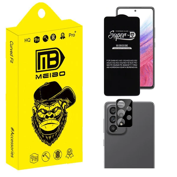 محافظ صفحه نمایش میبو مدل Clear SuperD مناسب برای گوشی موبایل سامسونگ Galaxy A53 به همراه محافظ لنز دوربین