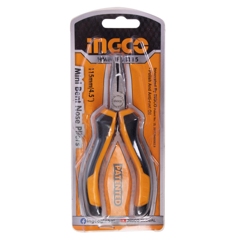 انبر دم باریک اینکو مدل HM-BNP-08115 سایز 4.5 اینچ انبر دم باریک اینکو مدل HM-BNP-08115 سایز 4.5 اینچ